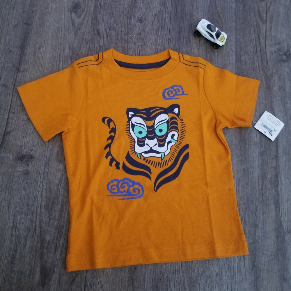 New! Little boys Tea tiger print tee size 2